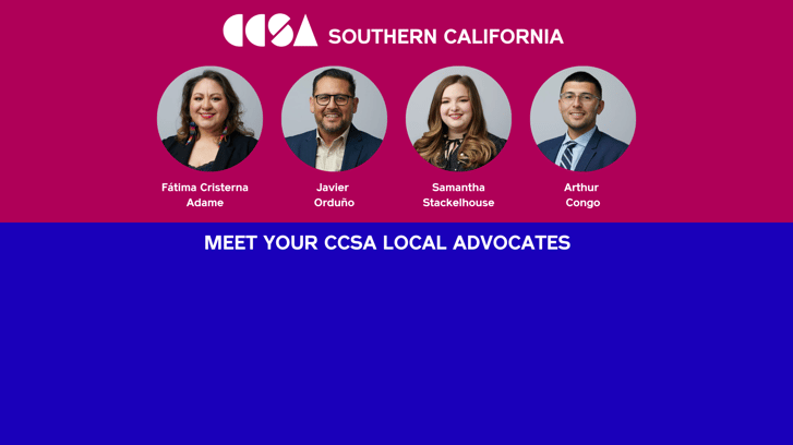 Reaching New Heights: Meet CCSA's SoCal Local Advocacy Team